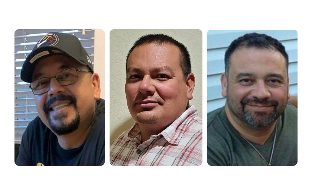 photo of three Latino fathers of children who are deaf or hard of hearing