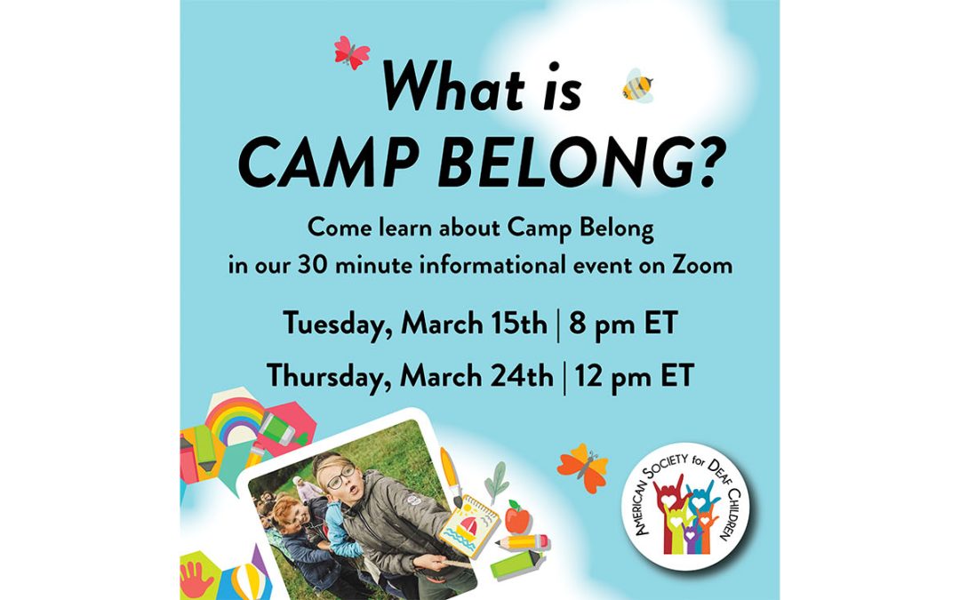 Aprenda sobre Camp Belong: experiencia inmersiva de ASL para estudiantes de secundaria