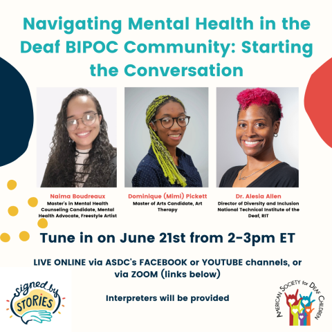 Tune in on June 21st | Navigating Mental Health in the Deaf BIPOC ...