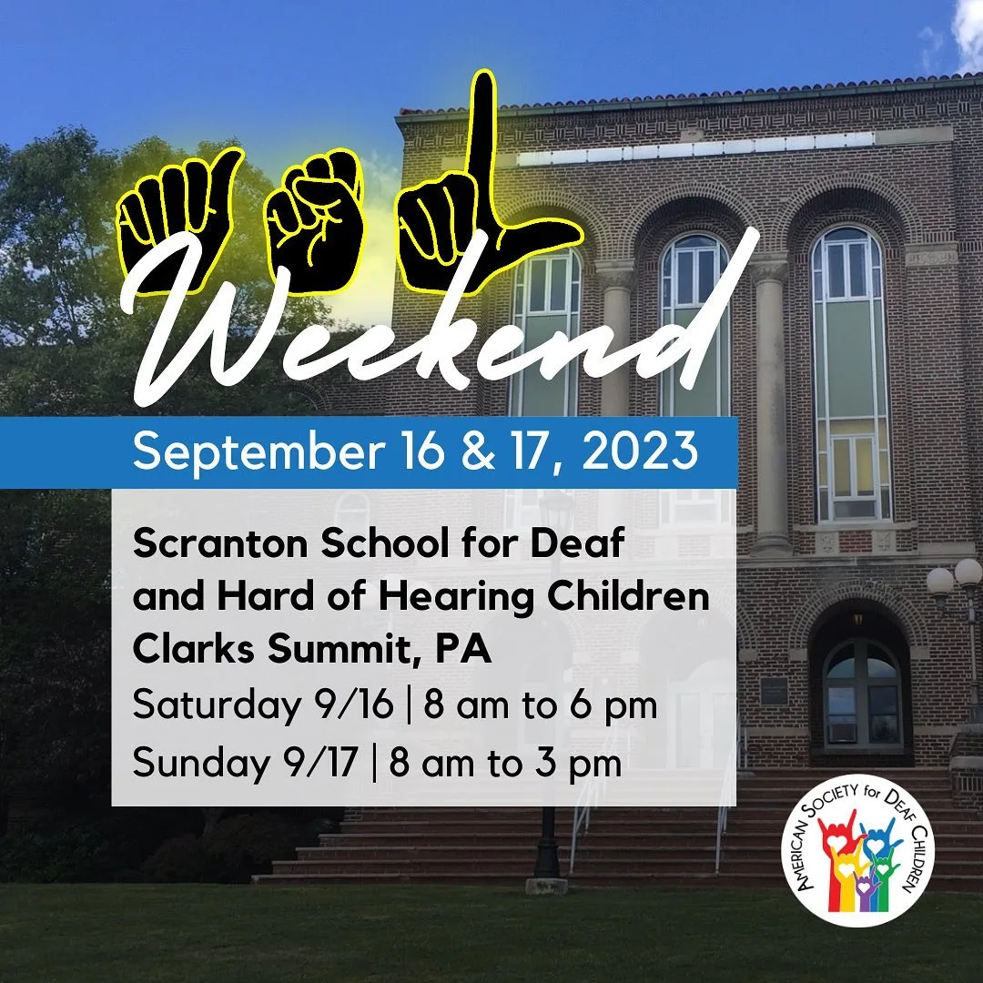 ASL Weekend on September 16 & 17, 2023